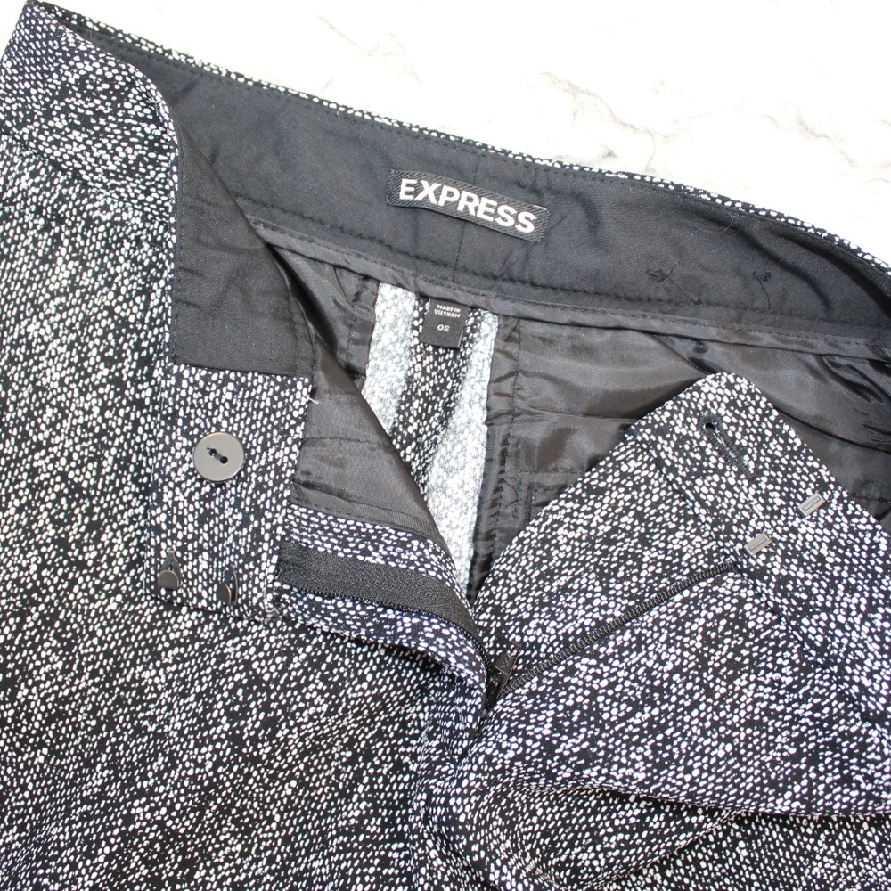 SOLD Express Wide Leg Trousers in Black & White - Picture 6 of 8